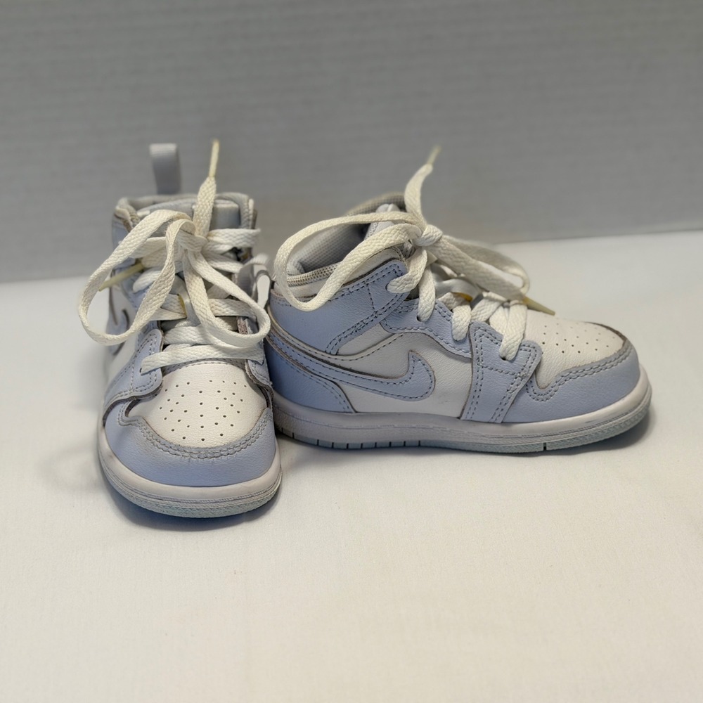 Jordan Air Jordan 1 Mid Toddler 6C Blue Good Leather High Top Sneaker FD8782-400